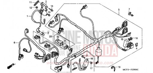 WIRE HARNESS (FRONT) VTR1000SP5 de 2005